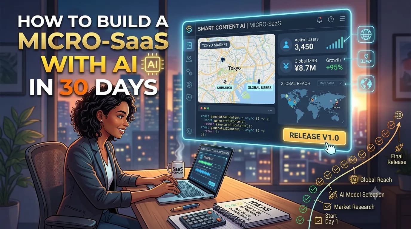 How to Build a Micro-SaaS with AI in 30 Days (No Coding)
