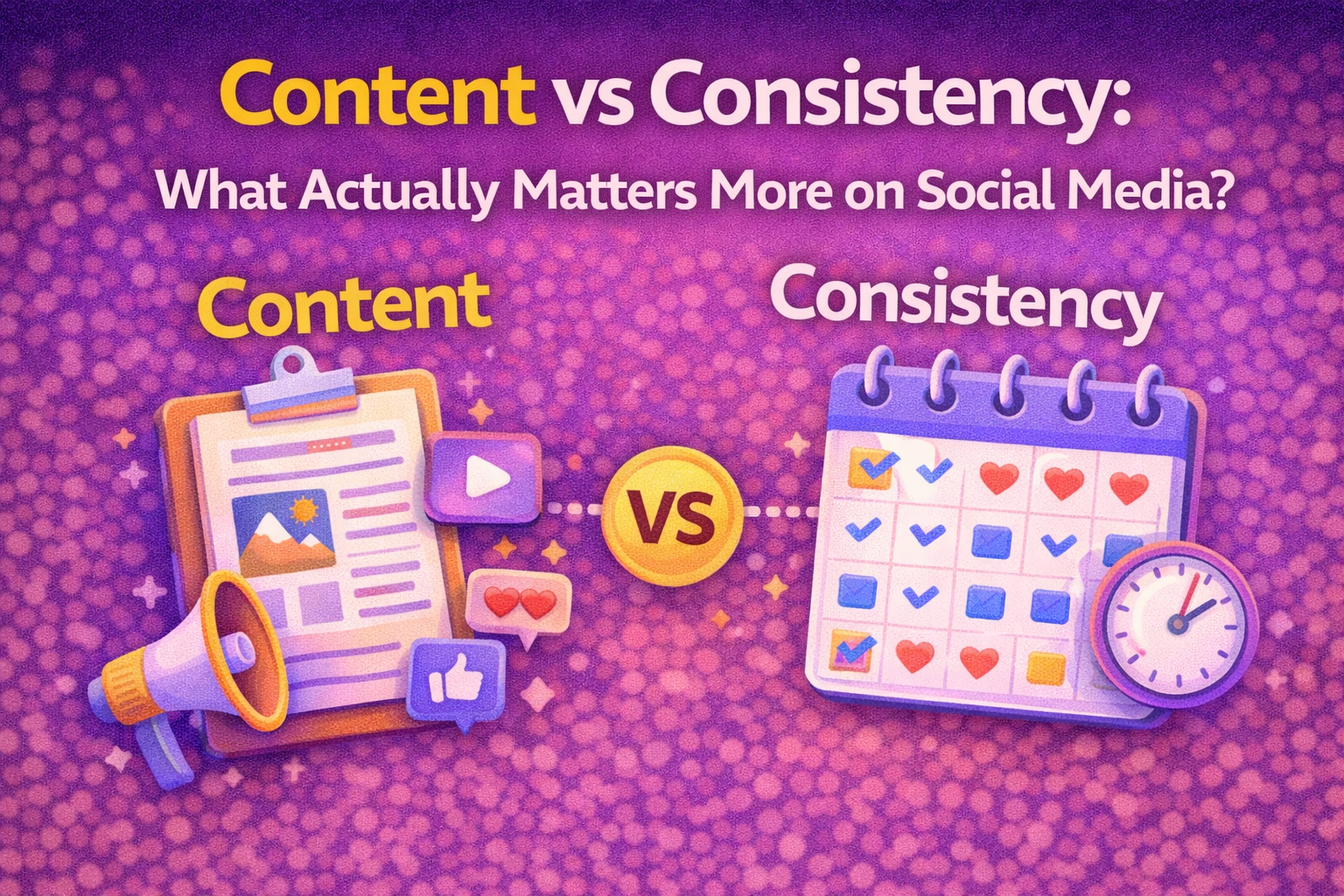 content vs consistency in social media