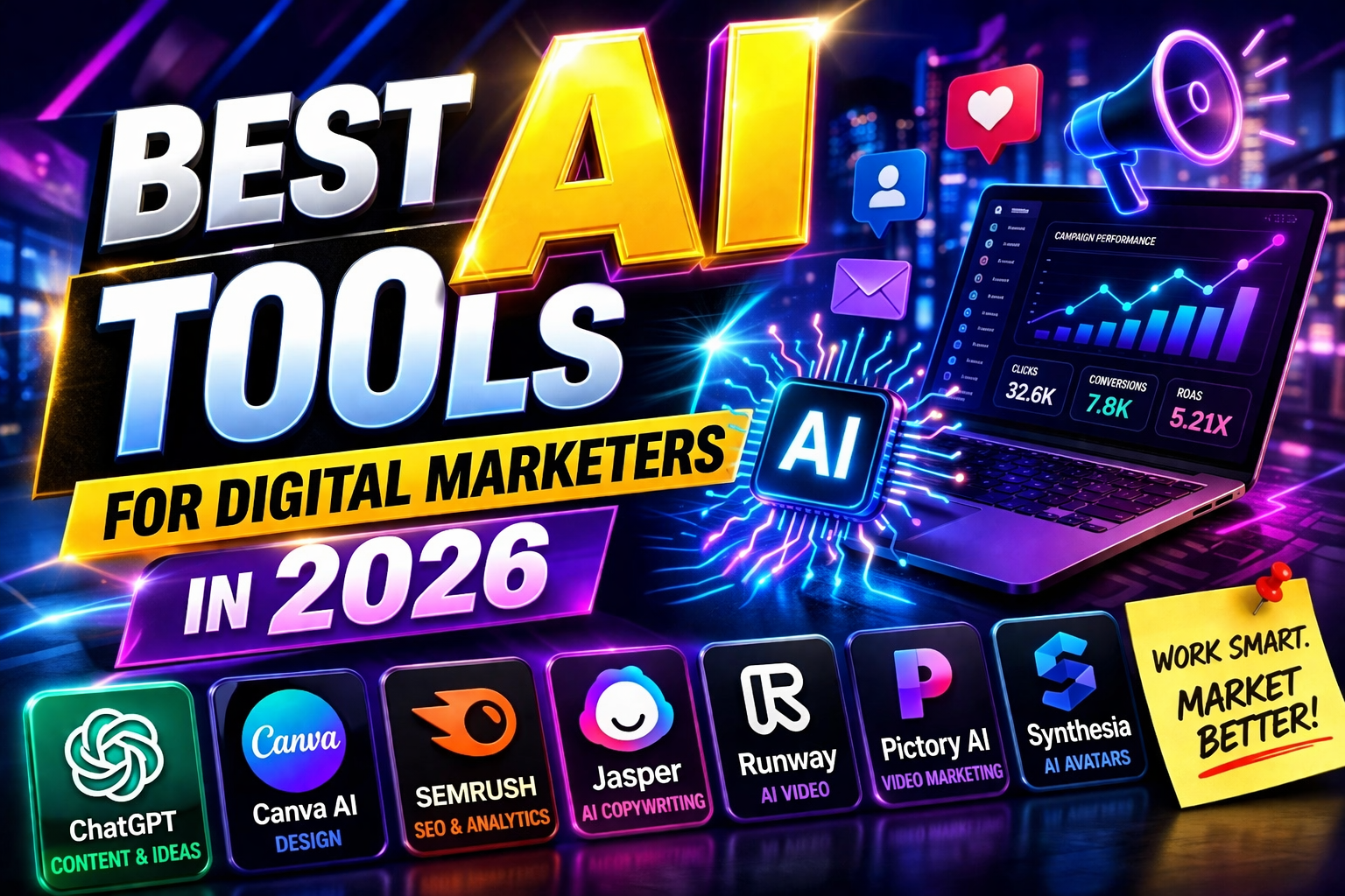 Best AI tools for Digital Marketers 2026