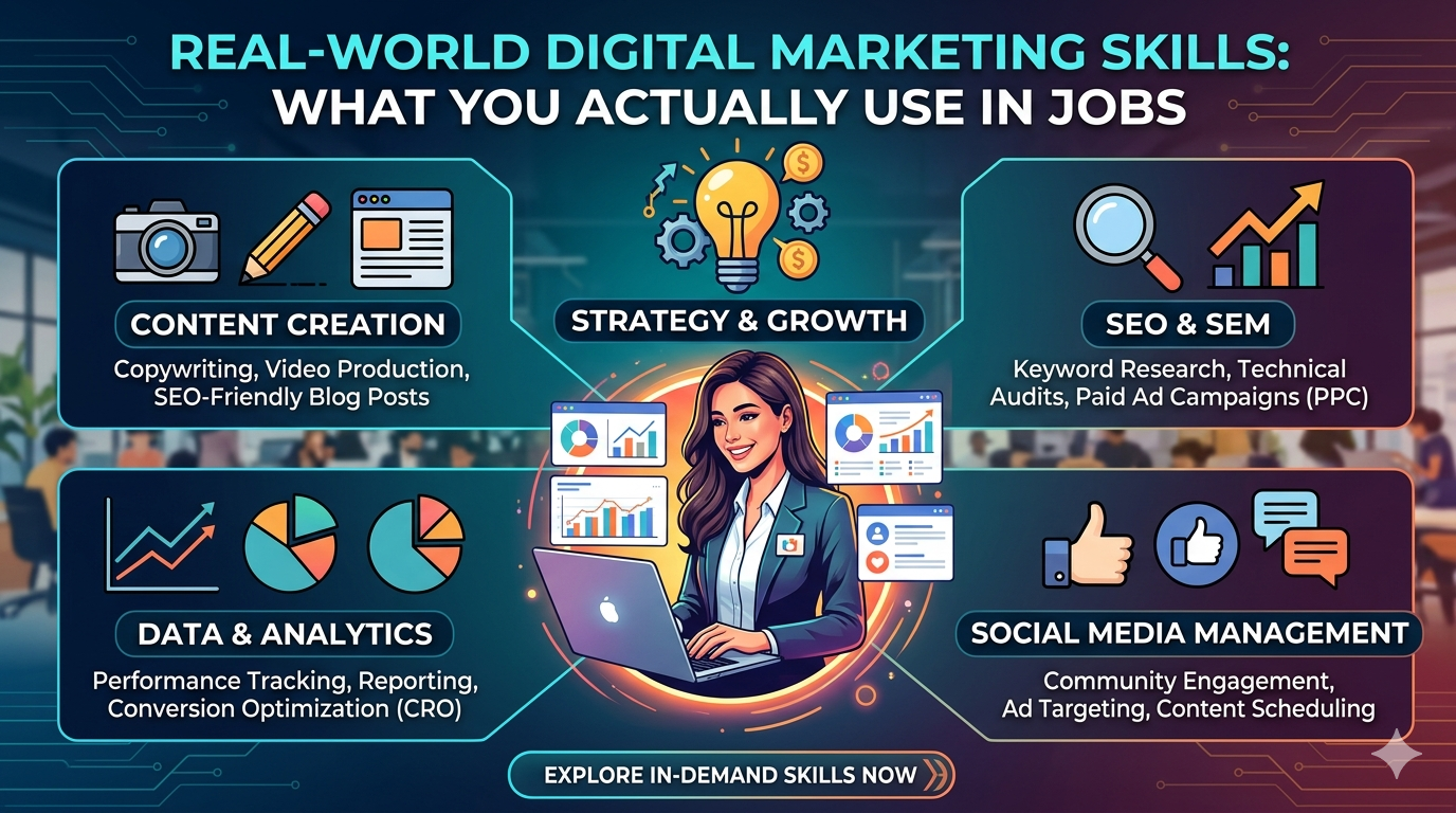 What Digital Marketing Skills Are Actually Used in Real Jobs?