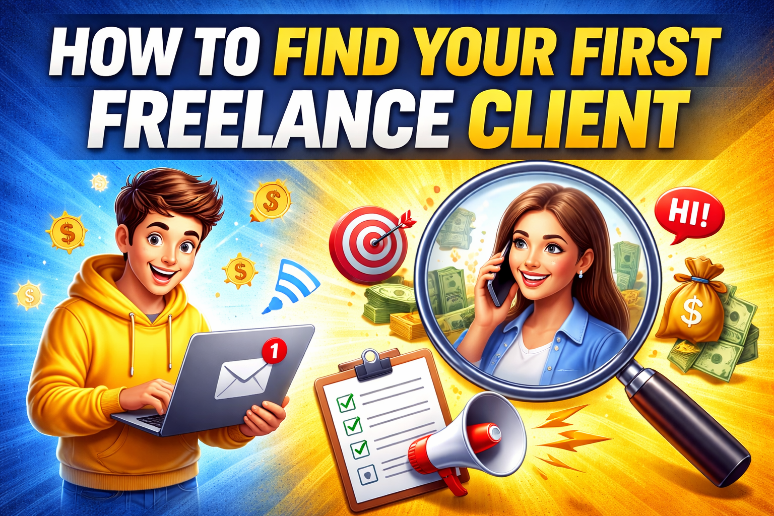 How to find your first freelance client