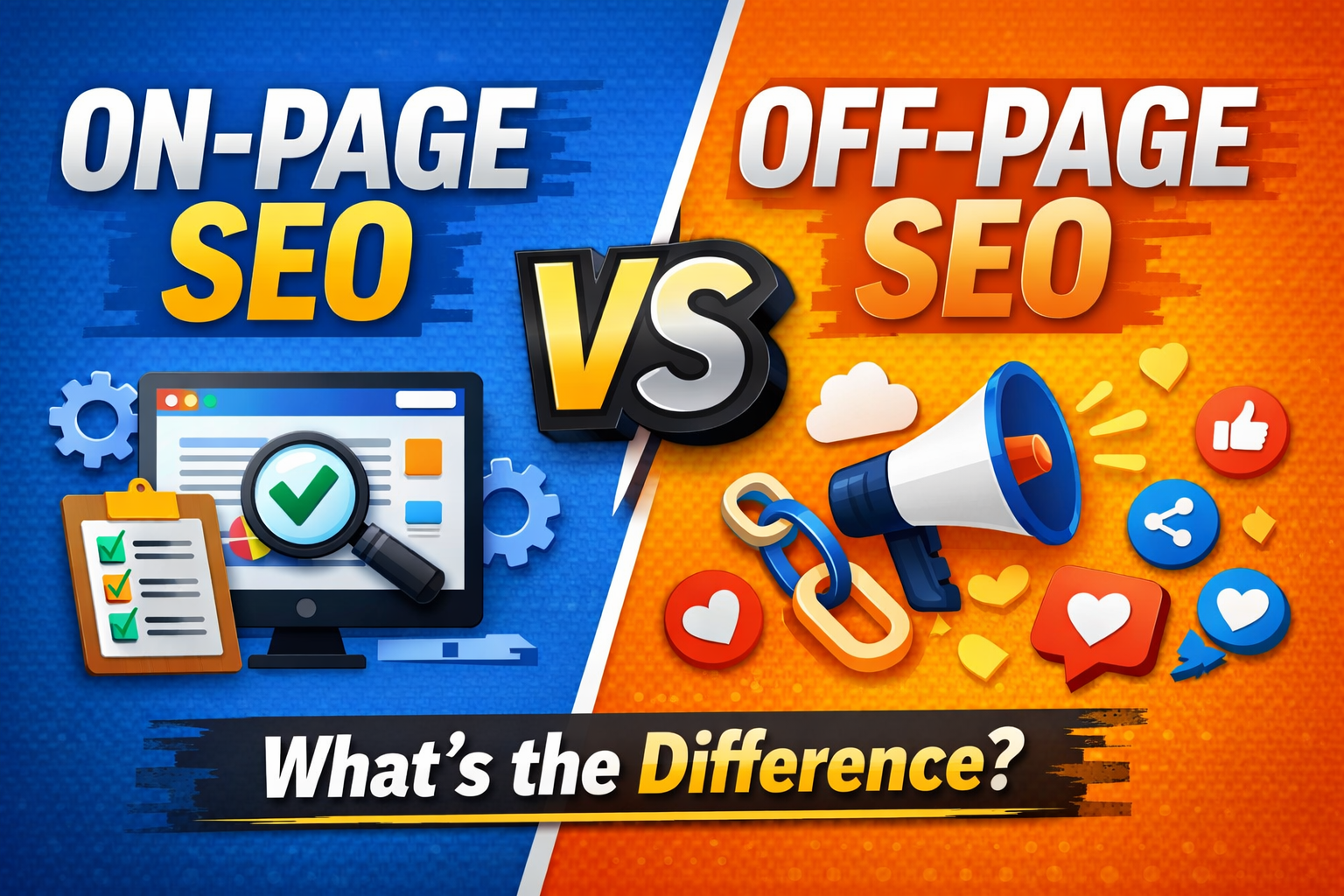 On Page SEO vs OFF Page SEO